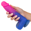 California Exotics Ombré Hombre XL Vibrating Dildo Pink-Purple