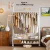 Yicainianhua Stalak za odeću, 105 cm, Beli
