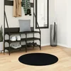Tepih HUARTE kratkih vlakana mekani i perivi crni O 80 cm