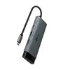 TP-Link UH7021C razdelilni vmesnik USB Tip-C 5000 Mbit/s Aluminij, Črna