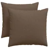 Vidaxl Blazine za kavč 2 szt. Rjava 45 x 45 cm blago