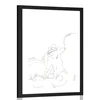 Plakat s paspartujem moč resnične ljubezni - 20x30 white