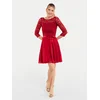 Swing Cocktail obleka 77761210 Rdeča Regular Fit