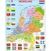 Sestavljanka Zemljevid Nizozemske - Politični 48 kosov