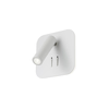 Redo 01-1491 - LED zidna svetiljka QUDA LED/6W/230V + LED/3W CRI 90 bela