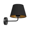Zidna lampa ARDEN 1xE27/60W/230V crna/zlatna