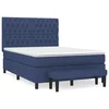 vidaXL vidaXL Box spring postelja z vzmetnico moder 140x190 cm blago, (20897084)