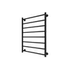 Kupaonski merdevinski radijator INOX FLAT 163W/230V 77x53 cm nerđajući čelik/crna