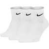 Nike U NK EVERYDAY CUSH ANKLE 3PR, muške čarape za fitnes, bijela SX7667