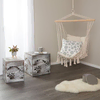 Homestyle4U Komplet klubske mizice, 45x45x45 cm, siva