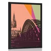 Plakat digitalna ilustracija mesta Kolín - 20x30 black