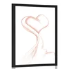 Plakat junaško srce - 20x30 black