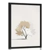 Plakat minimalistično drevo z listi - 40x60 no frame