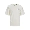 JACK & JONES Majica Ocean Club črna/bela