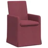 Vidaxl Jedilni stoli 2 szt. vinsko rdeča 57 x 67 x 95 cm blago