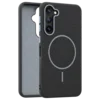 Leather Grip MagSafe maska za Samsung Galaxy A26 - Crna