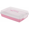 CURVER Kutija za tortu sa poslužavnikom roze