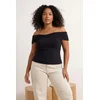 Trendyol Curve Ženska bluza Tbbss26Af00084, Crna
