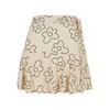 Womens viscose Mini Skort soft seagrass flower