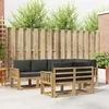 Set vanjskih sofa s jastukom 7 pcs Bijela i antracit Poliester