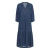 CULTURE Obleka Lava moder denim