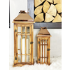 MAISON ADORABLE Set dva dekorativna fenjera, Bakar