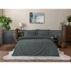 Elegant - Antracit Saten Set Posteljine XXL