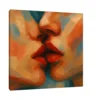 Canvas Slika na platnu Poljubac u boji, Bez rama, 40x40cm