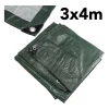 Visokokakovostna nepremočljiva ponjava 3x4m 120g/m2 temno zelena