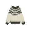VERO MODA Pulover bež/kamela/rjava/oliva