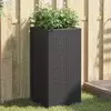 Vrtna sadilica crna 40 x 40 x 80 cm od poliratana