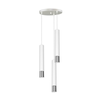 Luster na sajli NEST 3xGU10/8W/230V bela/sjajni hrom