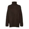 Vero Moda Tall Pulover VMJUPITER temno rjava