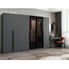 Hanah Home Garderober Kale Plus-7804, 270x210x52 cm, Sivi