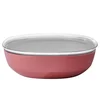 Mepal Skleda za solato s pokrovom Silueta 30x9,2cm/bordo/oglata/plastika, (5000199521)