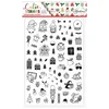 Štamiljke Aladine Cutie Stamps - božične dekoracije, 71 ks