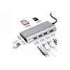 FAST ASIA Adapter-konvertor TIP C na 3xUSB3.0+HDMI 4K+2xSDMICRO+RJ45+TIP C