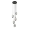 ITALUX PND-34375-5-BK - LED luster na sajli ALANI 5xLED/5,6W/230V 3000K crna
