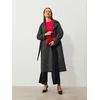 Sinsay - Wide leg pantalone sa svetlucavim prugama - crno