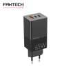 FANTECH Kućni punjač CWG301 2xPD + QC 65W crni