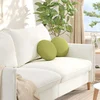 Jastučići za sjedenje 2 pcs Svijetlo zelena O30 x 13 cm tkanina