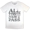 George Harrison All Things Must Pass Text Infill White XL Majica