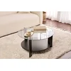 Hanah Home Klub sto Clara, 75x40x75 cm, Crno-sivi