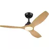 Philips-LED (prigušiva) plafonski ventilator OLAS LED/24W/230V, prečnik 132 cm, crna/smeđa + daljinski upravljač