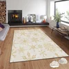 Conceptum Hypnose tepih s novogodišnjim motivima Asr-Crpt-96, Pravougaoni, 100 x 180 cm, Bež