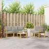 Set vanjskih sofa 6 pcs Bijela i svjetlosiva 59 x 59 x 37 cm
