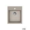 Milo Granitna sudopera Alpha, o90, 43,5×51,5cm, Pure sand