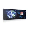 Slika planet Zemlja in rdeči mesec - 140x70