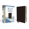 NIV, Thinline Bible, Bonded Leather, Black, Red Letter Edition