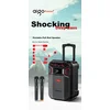 Aiguozhe Bluetooth karaoke zvučnik sa 2 mikrofona S58, Crni